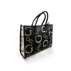 Bolsa Guess negra con logos grandes
