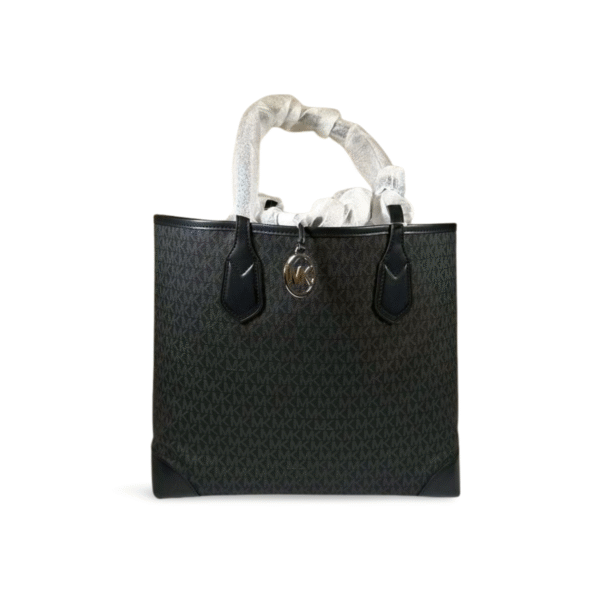 Bolsa tote Michael Kors negra con franjas